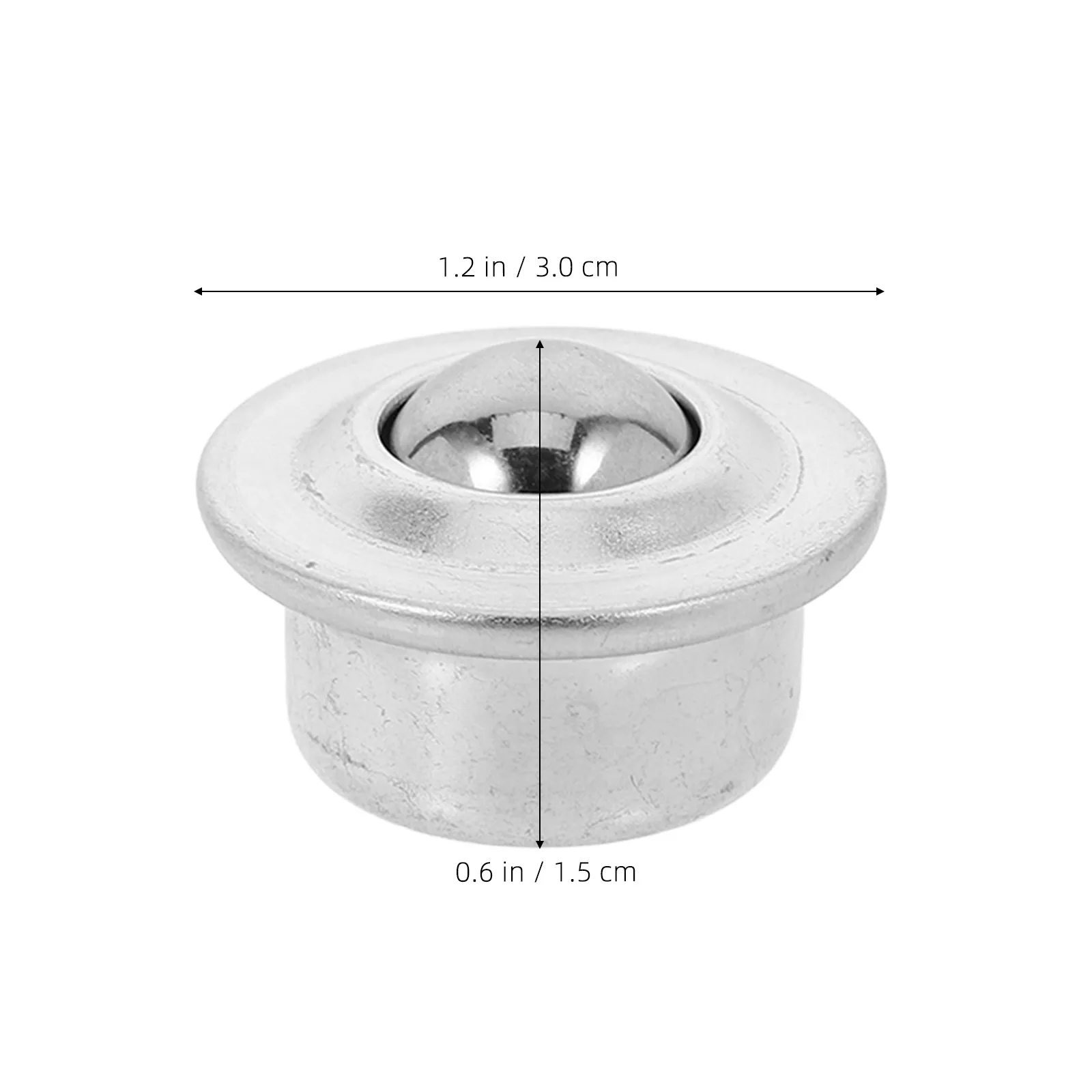 12Pcs Ball Bearing Universal Transfer Bearings Hardened Plated Steel Base for Moveable Surfaces Garage Home Shop Mounted Bearing view 3