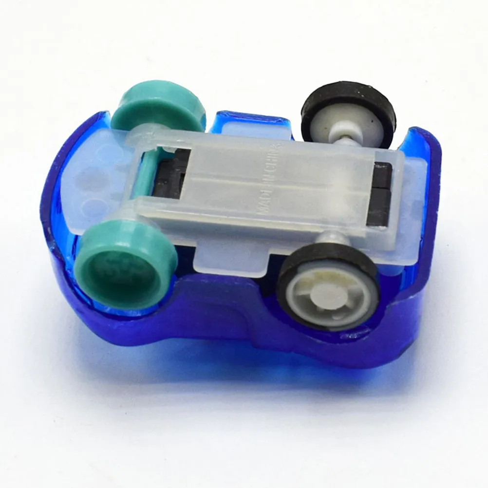 10Pcs Colorful Pull Back Cars Transparent Plastic Inertia Inertia Automobile for Children's Brain Development and Toddler Party