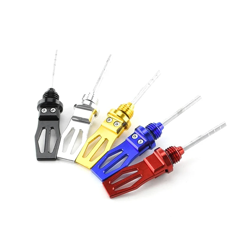 1Pc Motorcycle Engine Oil Level Dipstick Motorcycle Part Modification CNC Precision Machining Al Alloy Machine Oil Dipstick