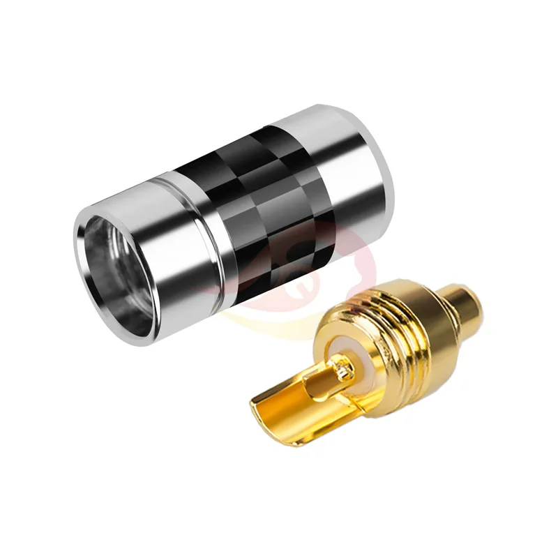 Adaptador de pines de auriculares macho MMCX Jack de Audio para auriculares IE300 IE900 IE600 conector de cable de Metal de cobre chapado en oro