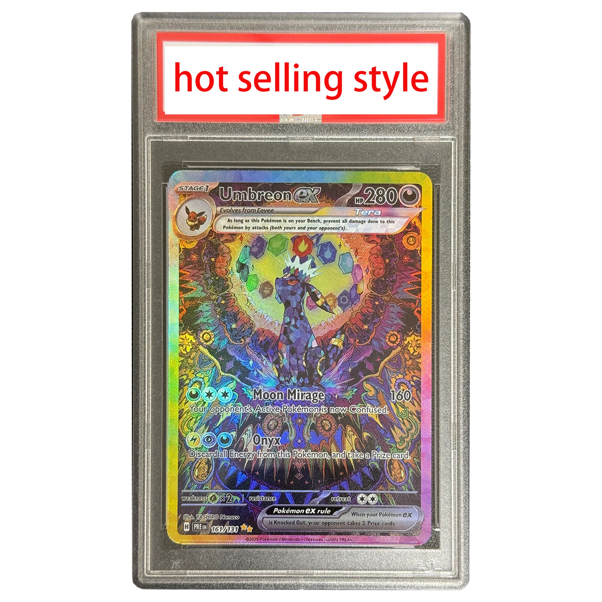 Diy Ptcg Eeveelution Umbreon Sv8A Rating Card Collection Card Copy Version Classic Limited Edition Ptcg Anime Card Gift Toys