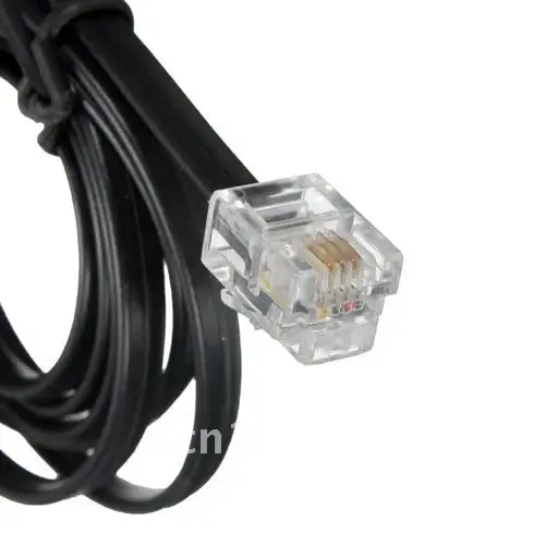 Telephone Cord RJ11 6P4C ADSL Modem Cable 1 Meters