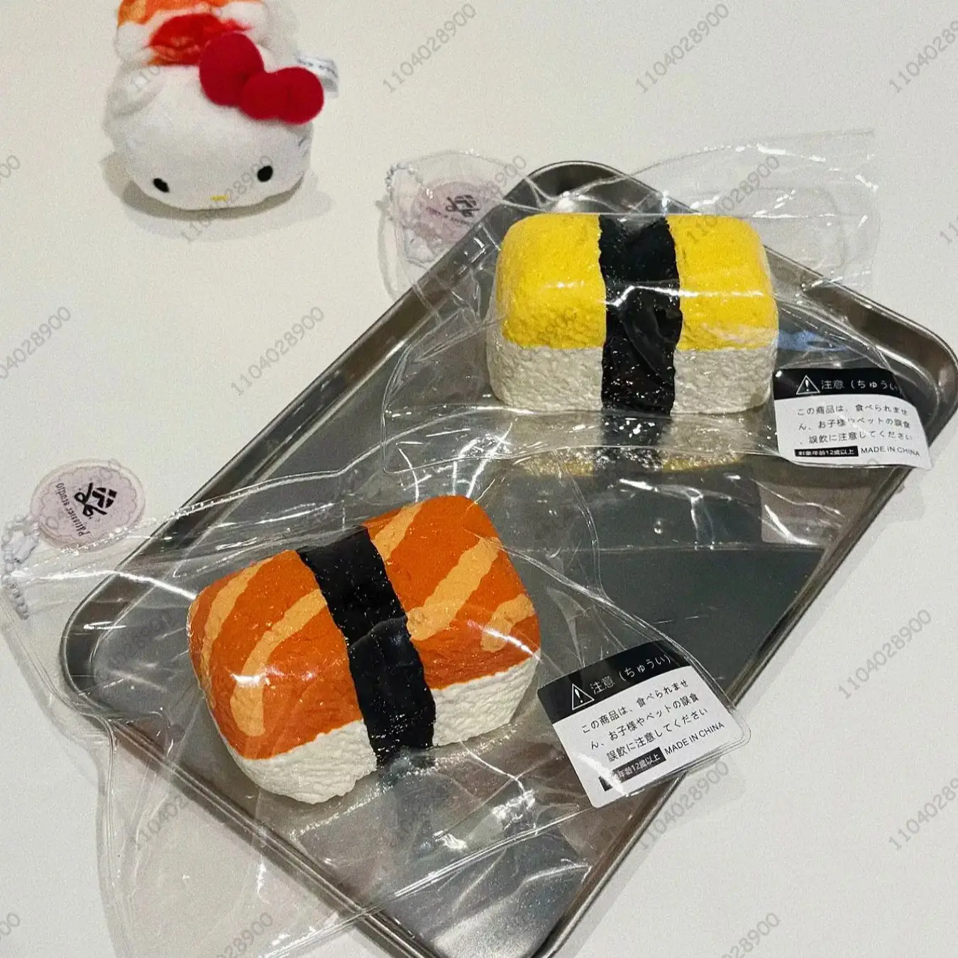 Salmon Sushi Taba Squishy Salmon Nigiri Egg Sushi Nigiri Food Squeeze Toy Mochi Toy Anti Stress Release Hand Relax Toy Gift