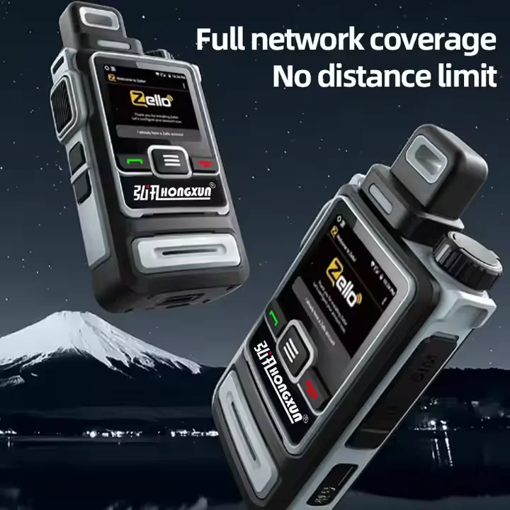 Hongxun T66 جهاز اتصال داخلي محمول طويل الاستعداد مع ترددات VHF UHF سيارات لا يوجد حد مسافة 5000 كجم POC GPS اتصال داخلي محمول