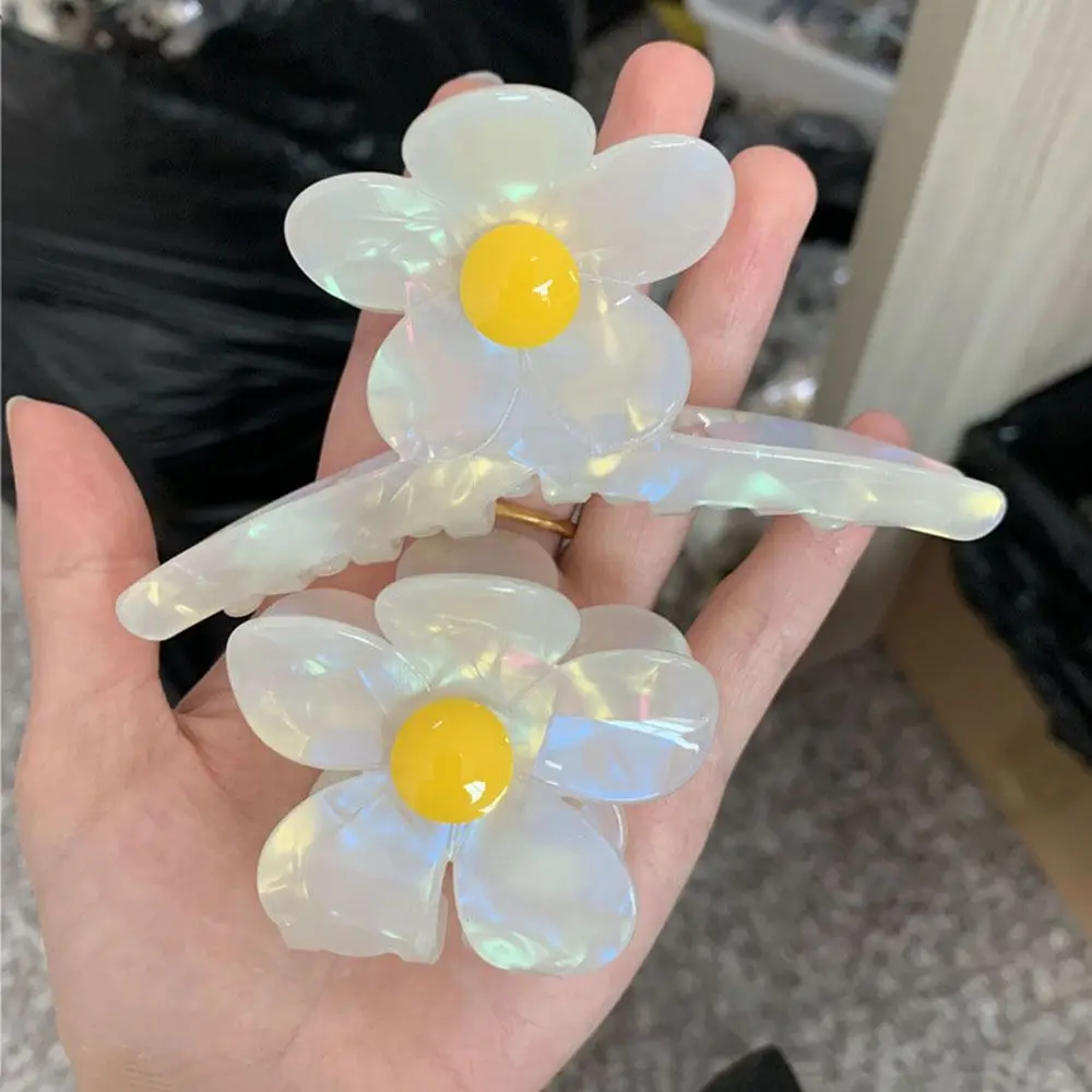 Haarspeld Leuke Vrouwen Shark Clip Hoofdtooi Meisjes Krab Clip Koreaanse Stijl Haar Clip Haaraccessoires Bloem Haar Klauw