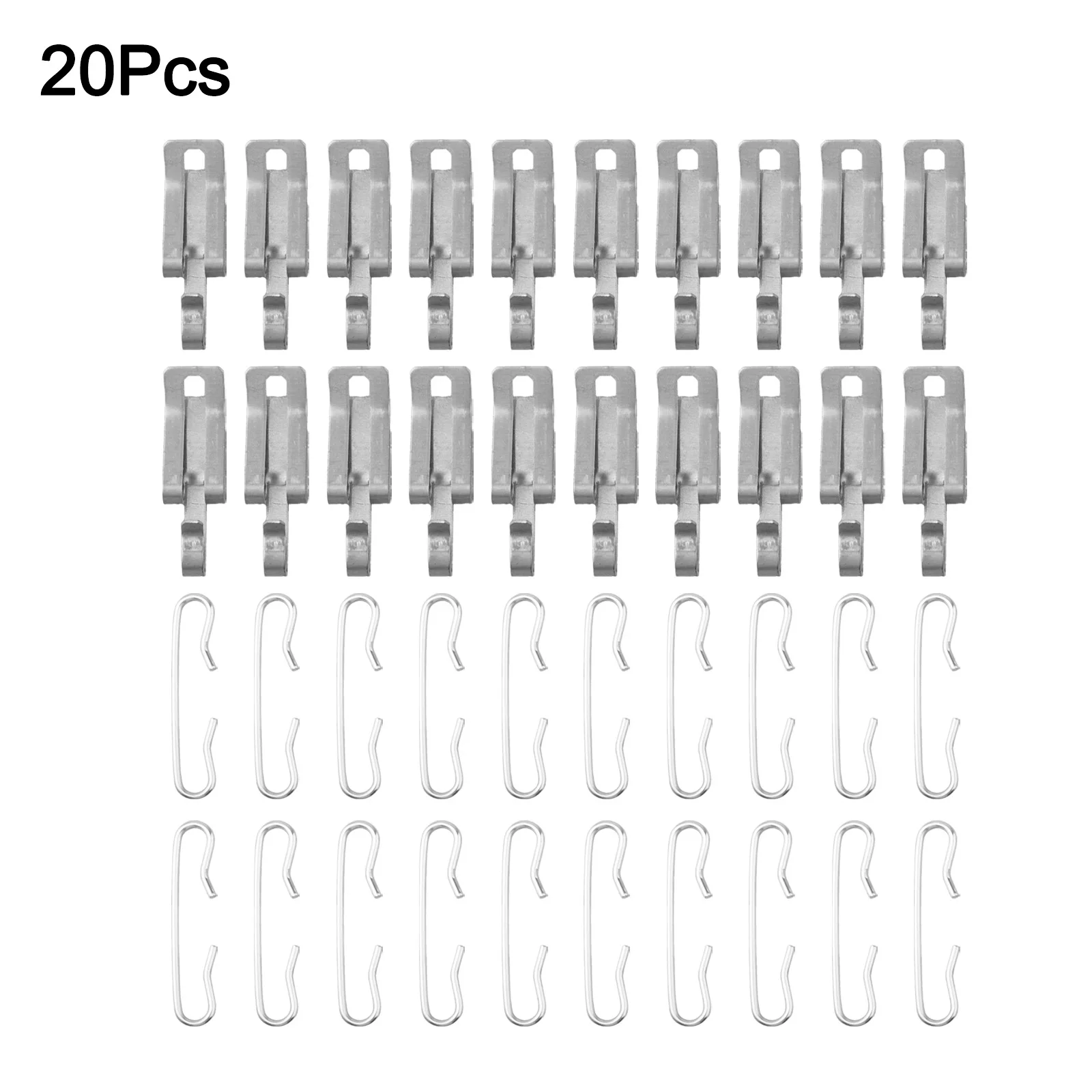 Gutter Maintenance Hardware Set Featuring a Complete Collection of 40 Aluminum Heated Cable Clamps & Space Saving Tools