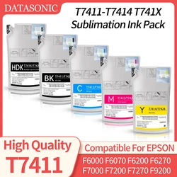 1000ML T7411 T7414 T741X Ink Packs Dye Sublimation Ink Pack For Epson SureColor F6000 F6070 F6200 F6270 F7000 F7200 F7270 F9200