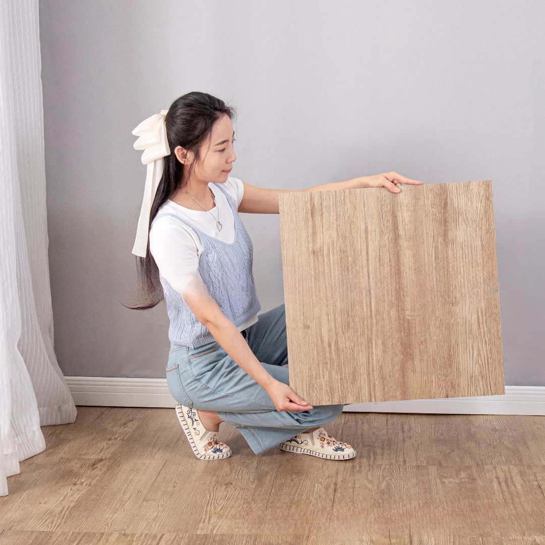 10 قطعة SXP سميكة مقاومة للاهتراء ذاتية اللصق الخشب الحبوب الكلمة ملصق 30 سنتيمتر X 30 سنتيمتر PVC ملصق أرضيات