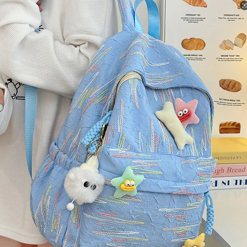 Large Capacity Women's Backpack Fashion Versatile Style Outdoors Student Schoolbag Laptop Bag