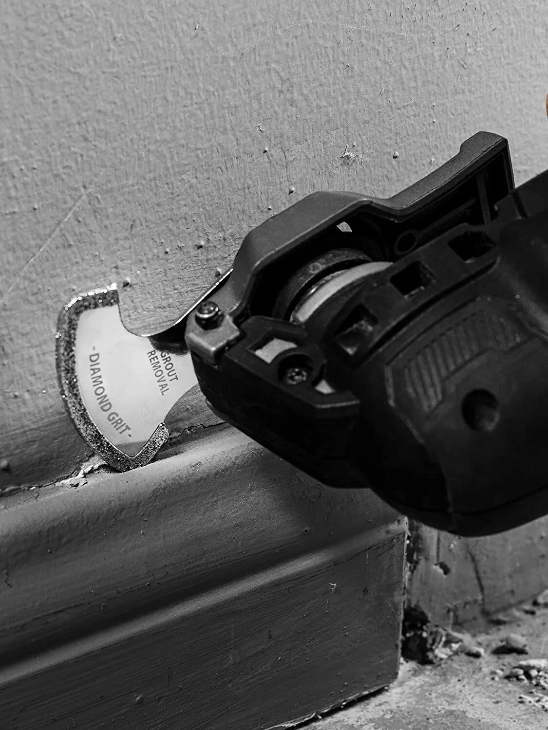 Jeu de lames d'outils oscillants en diamant 4 pièces, lames de scie à mortier multi-outils précises pour l'élimination du coulis, coupe de carrelage souple