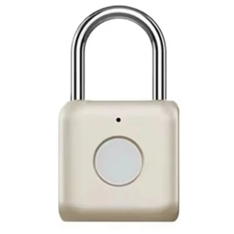 

Intelligent Thumbprint Smart Padlock, Keyless Fingerprint Security Lock, Portable USB Rechargeable Anti Theft Padlock