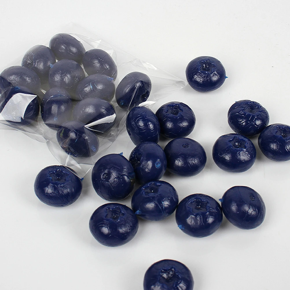 

Lifelike Artificial Accessories Realistic Fake Blueberries Simulation Models for Photography Props Display Film Shooting Decor