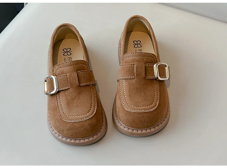 2026 Mädchen Flats Frühling Herbst Flache Slipper Schuhe für Kinder Mädchen Bequeme Weiche Wildleder Freizeitschuhe Schulschuhe Kinder – Detail 10