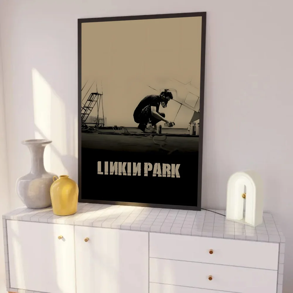 1 قطعة L-Linkin Park ملصق فني ذاتي اللصق مقاوم للماء ورق ملصق مقهى بار غرفة جدار ديكور #5