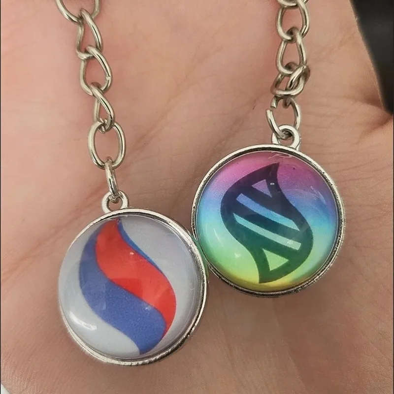 Pokémon Mega Stone Portachiavi Anime Creatività periferica Squisita tendenza versatile Portachiavi sferico Accessori regalo per cartoni animati