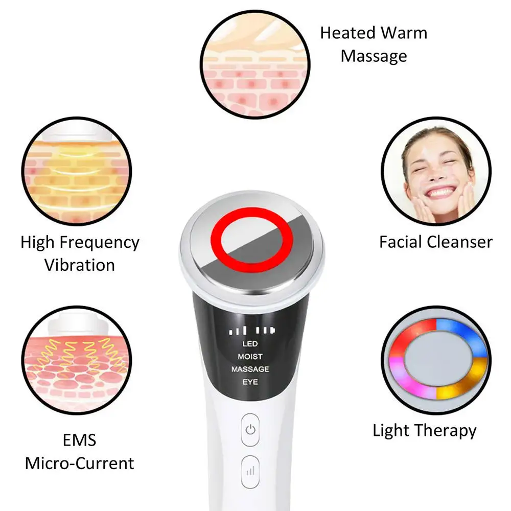 جديد جهاز رفع الوجه الرقبة الوجه تدليك العين مقدم مكركرنت تجديد الجلد مكافحة الشيخوخة جهاز التجميل مدلك الوجه