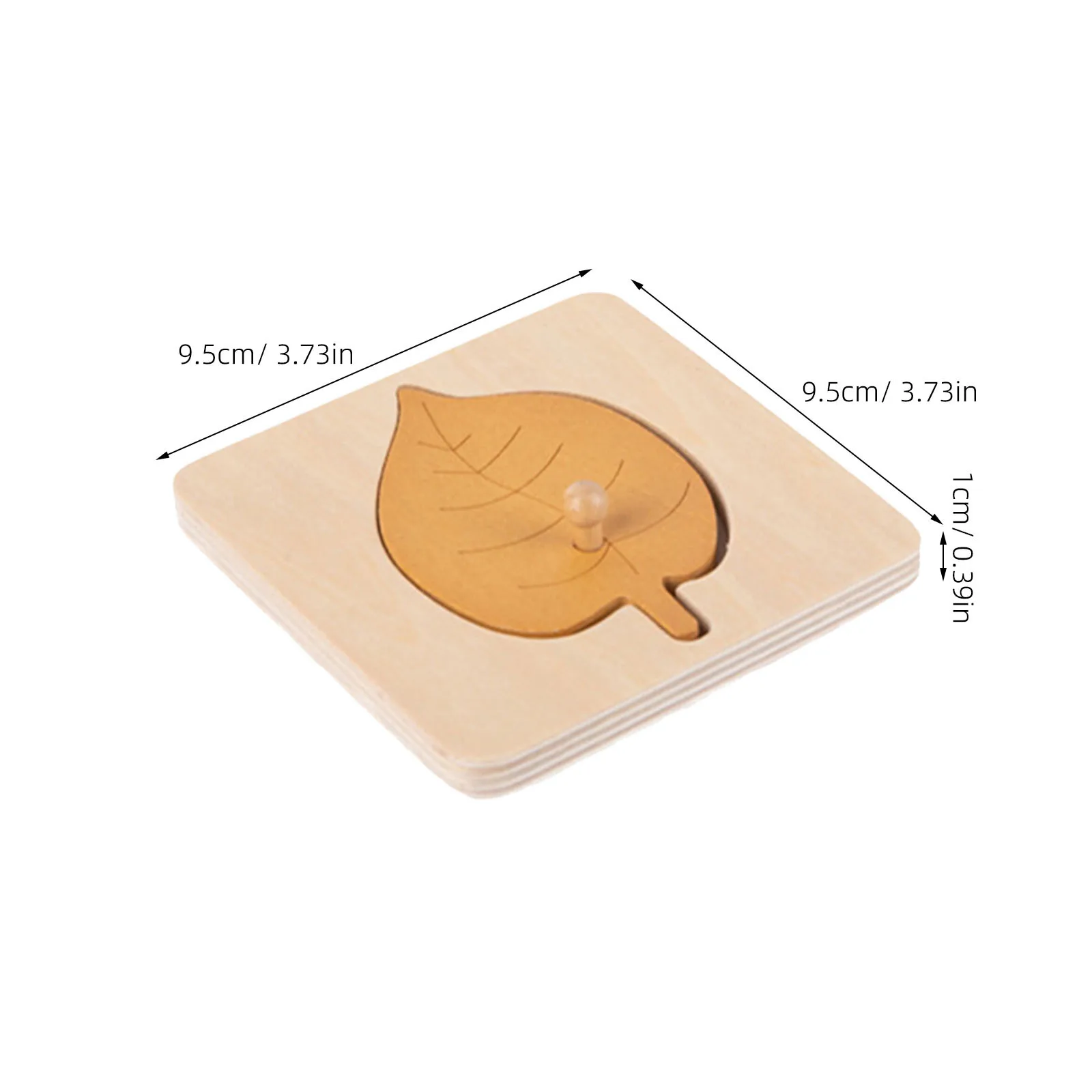4-delige bladpuzzel Montessori Matching Game Vroege educatieve vorm Cognitief leren Voorschoolse ontwikkelingscadeau