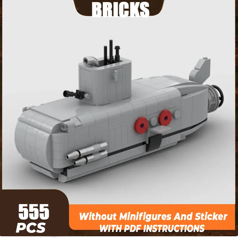 Moc Building Bricks Military Model Deep Sea Submarine Technology Modular Blocks Gifts Toys For Children DIY Sets Assembly