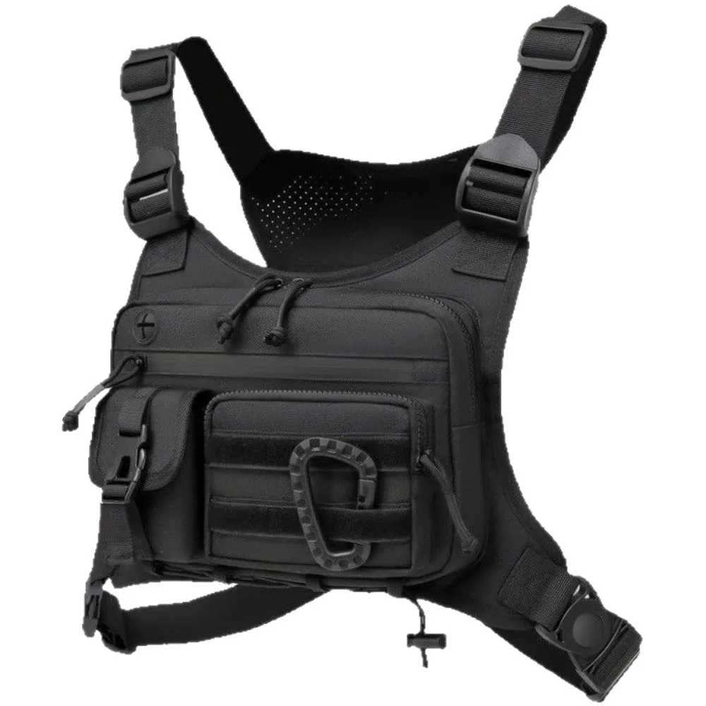 Outdoor Chest Bag for Men and Women, Tactical Chest Pack, Adjustable Running Vest Bag,EDC Chest Bag for Travel