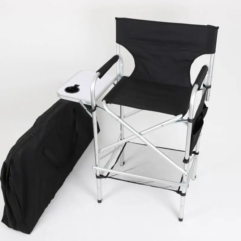 Professional Folding Portable Upgraded Director Makeup Artist Chair Aluminum Camping Chair