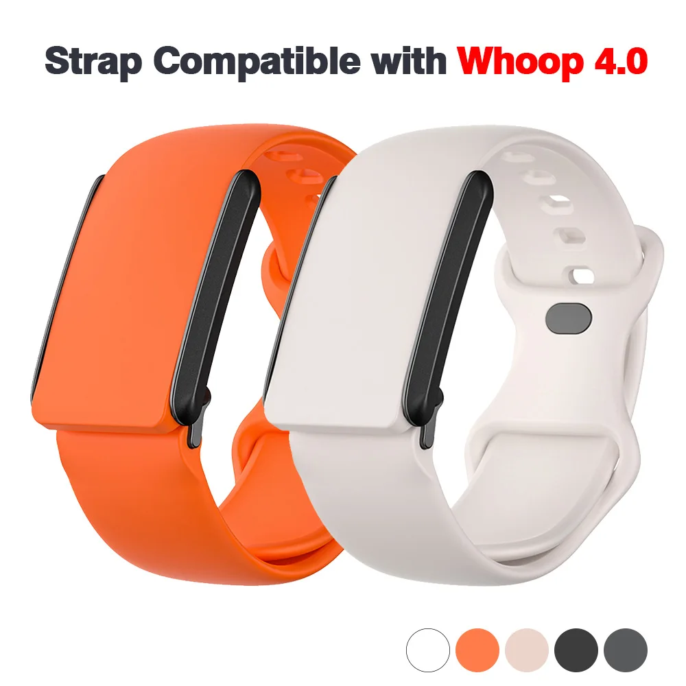 Silikon-Fitnessband, weich, verstellbar, Ersatzband, atmungsaktiv, Schutz, Sport-Armband für Whoop 4.0, für Damen und Herren ﻿