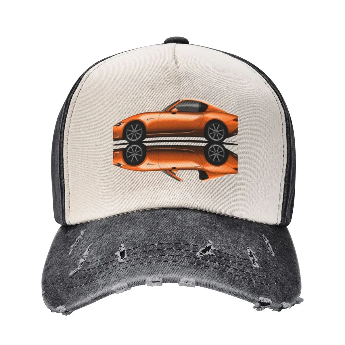 My drawing of the open and closed 30th Anniversary roadster coupe fastback sports car Baseball Cap