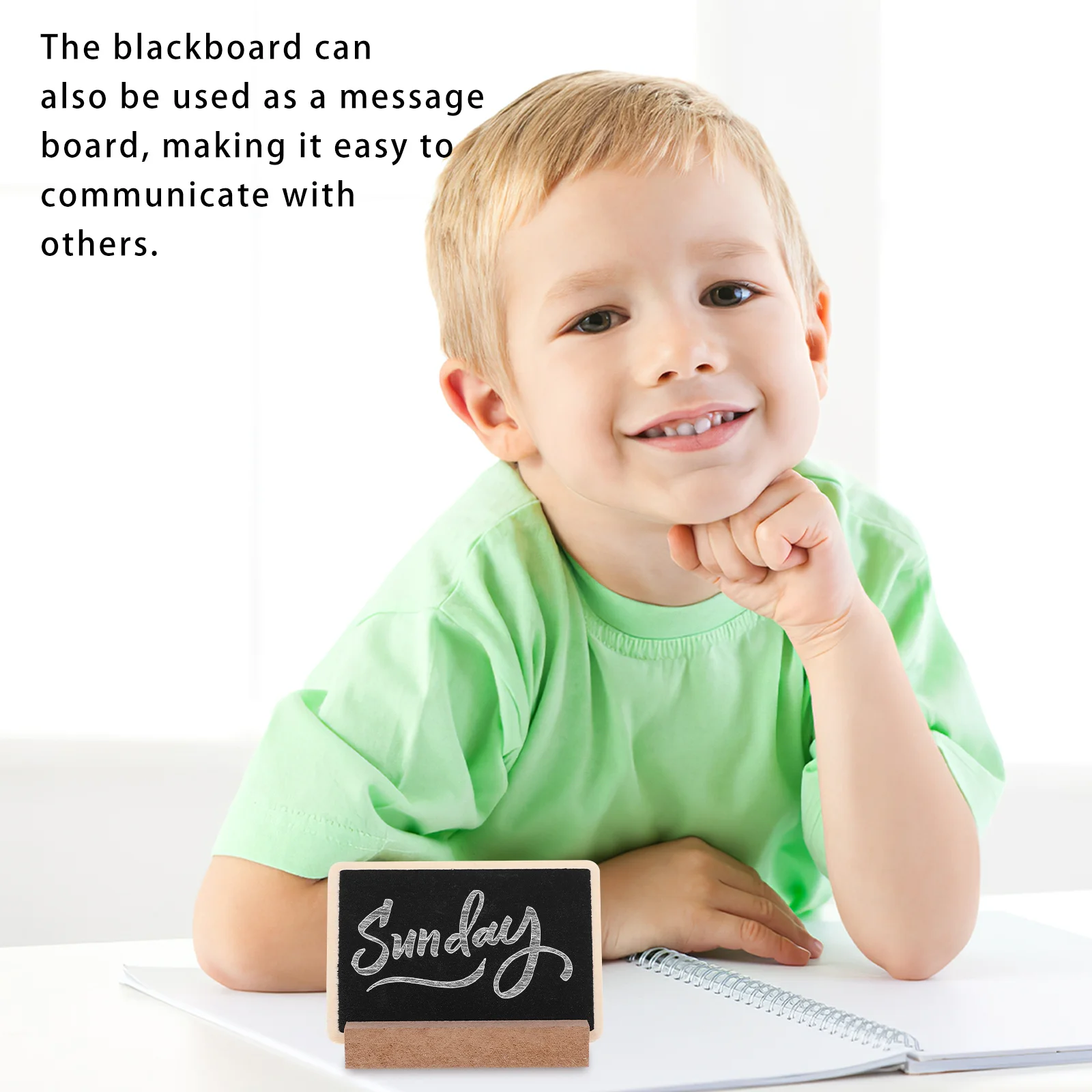 10 set Mini Wooden Chalkboard Tabletop Message Board For Home Coffee Shop Small Blackboard Sign Craft Display Erasable