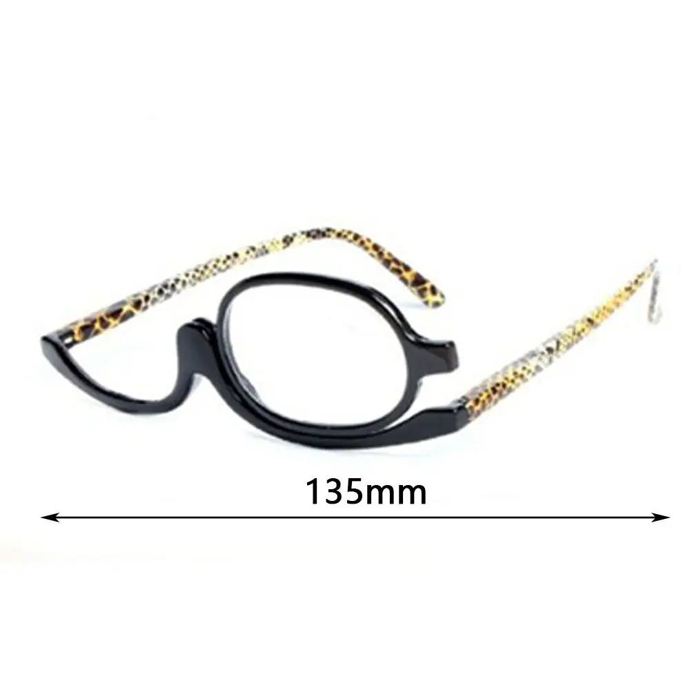 Folding Round Reading Glasses Women Men Rotating Makeup Presbyopia Eyeglasses Flip Down Lenses Cosmetic Magnifying Eyewear