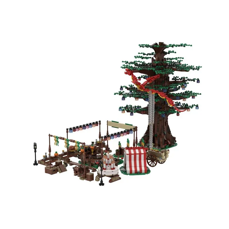 Castle Bricks Magical Rings Moc Building Blocks Movie Scene Long-Expected Party Model DIY Assembly Street View Toys Child Gifts