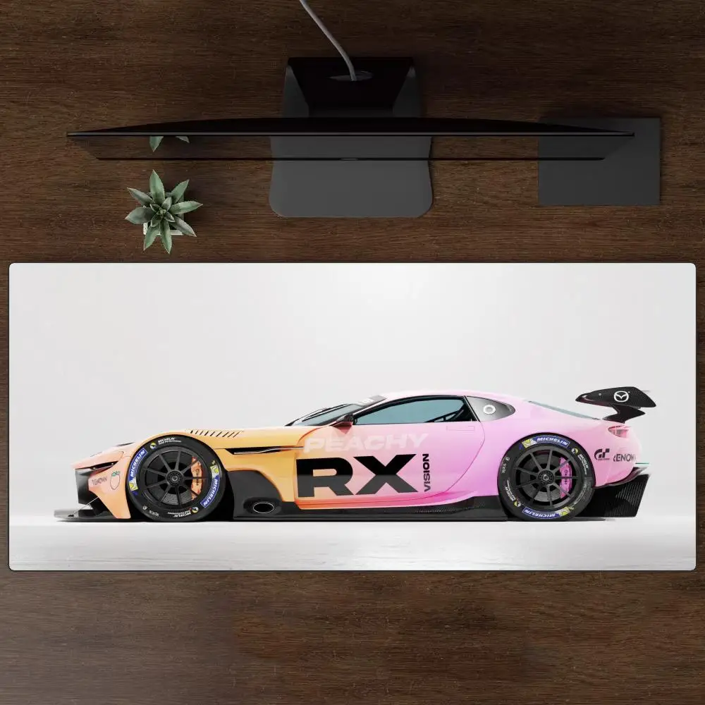 

Gaming Mouse Pad with Racing Car Print - Smooth Surface for Precise Control