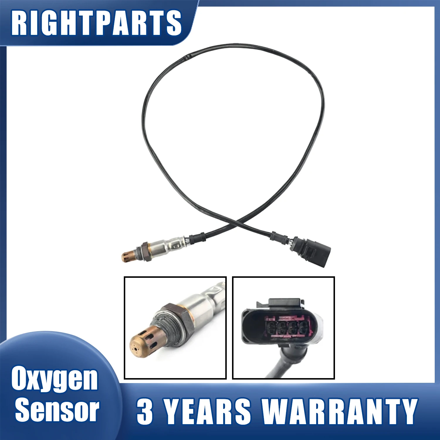 RIGHTPARTS O2 Oxygen Sensor 04E906262Q For VW VOLKSWAGEN JETTA 2013 4 Wire DOWNSTREAM REAR Lambda for Audi A3 Sportback 8VA