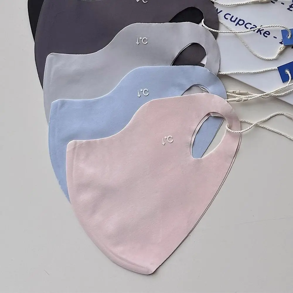 Multicolor Ultraviolet-proof Face Mask Gift Thin 3D Sports Mask Breathable Ice Silk Sunscreen Mask