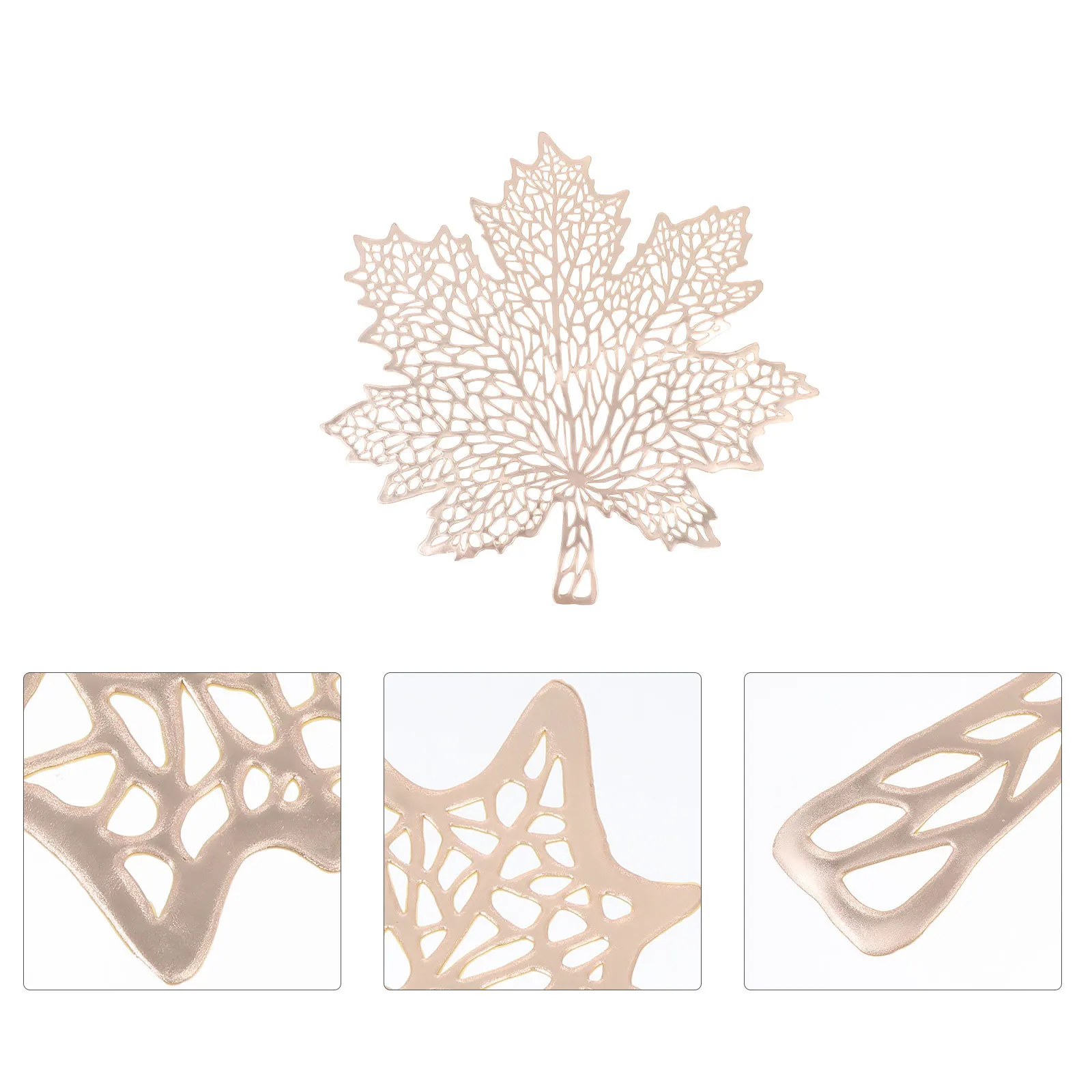 

2Pcs Maple Leaf Thanksgiving Table Placemats Decorative Heat Insulation Dining Table Protection Pads Waterproof PVC Household