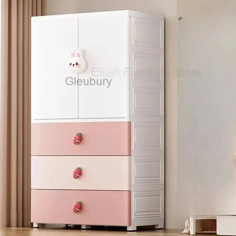 Kunststoff Regale Kinder Kleiderschränke Lagerung Schrank Organizer Mädchen Kinder Kleiderschränke Schrank Plakat Enfant Möbel MR50CW