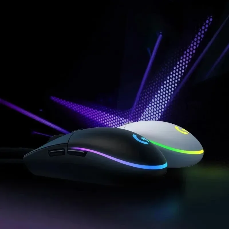 LOGITECH G102/G203 LIGHTSYNC - 8000 DPI, 1000Hz Polling Rate, Lightsync RGB Lighting For Fps LOL