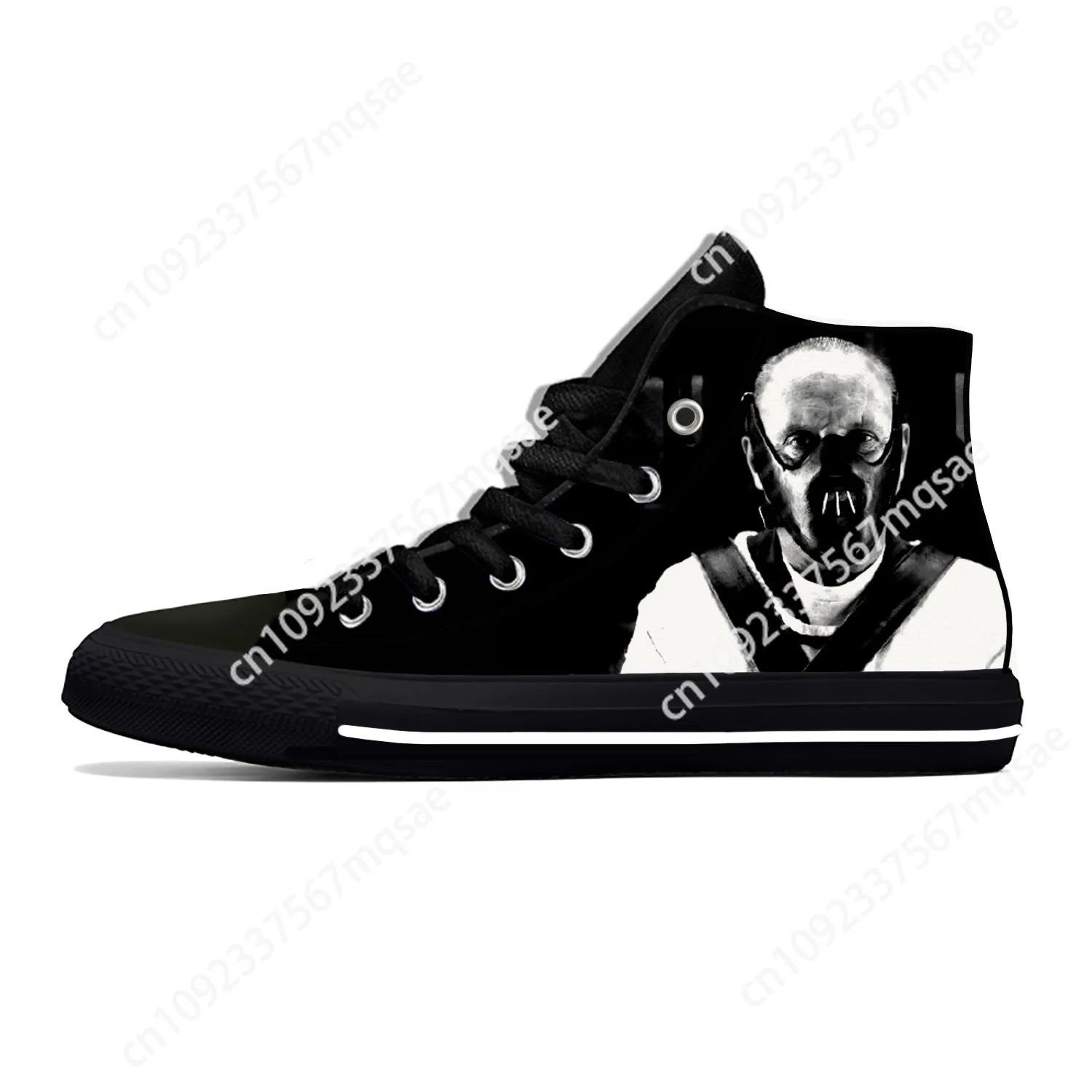 

The Silence of The Lambs Hannibal Lecter Horror Casual Cloth Shoes High Top Lightweight Breathable 3D Print Men Women Sneakers