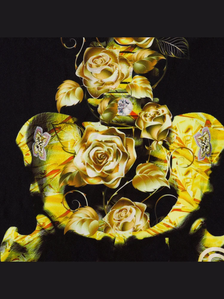 ثلاثية الأبعاد لوهوين الهيكل العظمي طباعة ارتداءها تأثيري حلي الكبار الاسمية أداء الزي مادة البوليستر ملابس عرقية أصيلة