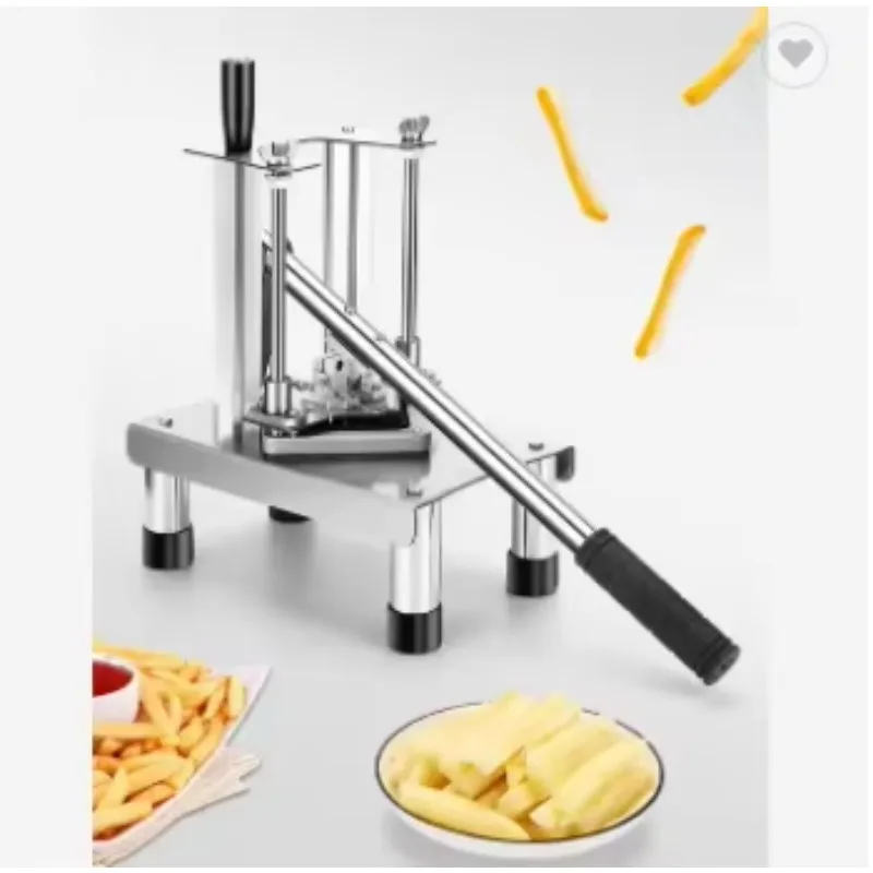 Kitchen Stainless Steel Tools Manual Small Cucumber Bar Cutting Machine Vertical Fries Cutter Potato French Fry Cutter Machine