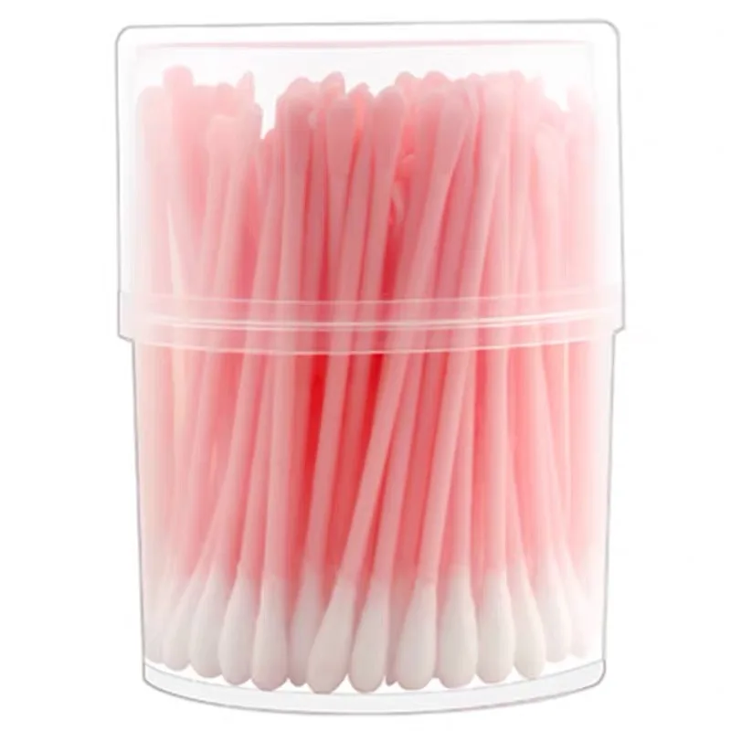 

100pcs/box Double Head Cotton Swab Disposable Nose Ears Eyelash Extension Cleaning Cotton Buds Stick Women Lip Eyes Makeup Tools