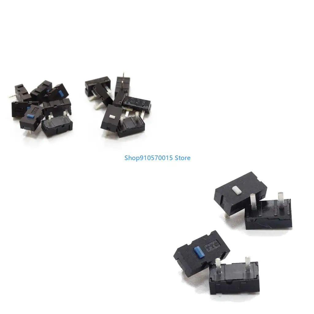 

B95C 2PCS White Dot Mouse Microswitch 8M 5M Million Clicks Life Mouse Momentary Push Button Micro Limit Switch