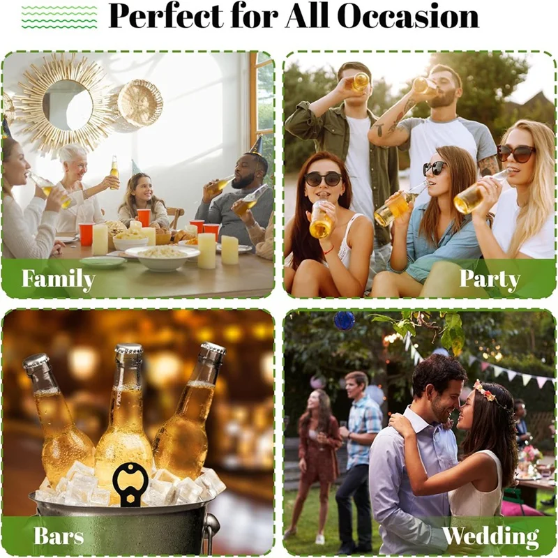 BAAG-Портативный металлический брелок с открывалкой для бутылок, 8 упаковок, плоские открывалки для пивных бутылок со шнурком для любителей активного отдыха