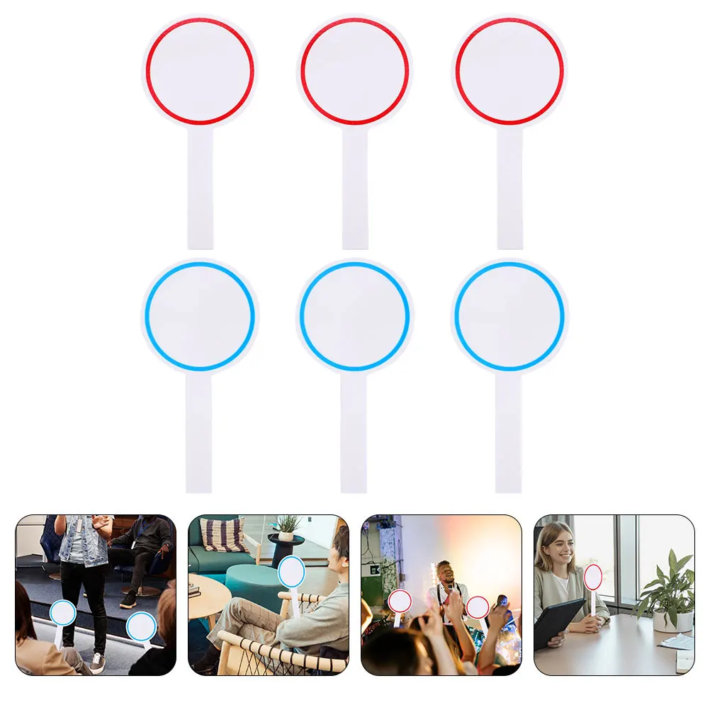 

12pcs Scoreboard Reusable Erasable White Boards Voting Signs Auction Paddles Gaming Dry Erase Single Side Display Blank Writing