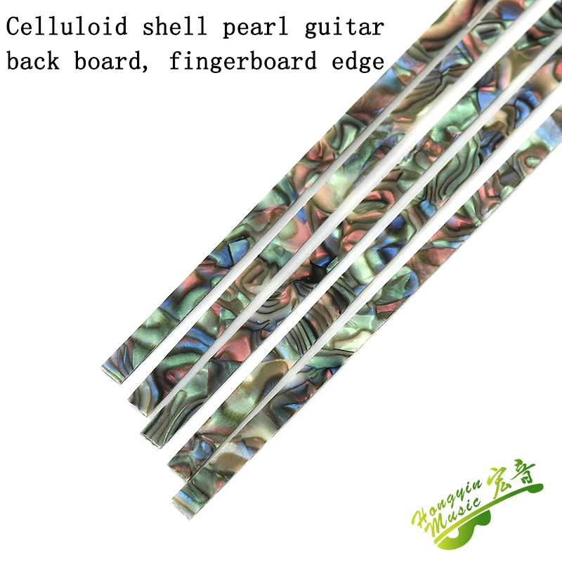 Celluloid Guitar Wrap Edge Strip Fingerboard Wrap Edge Strip Color Shellfish Pearl Tiger Grain Decorative String HUATOOL