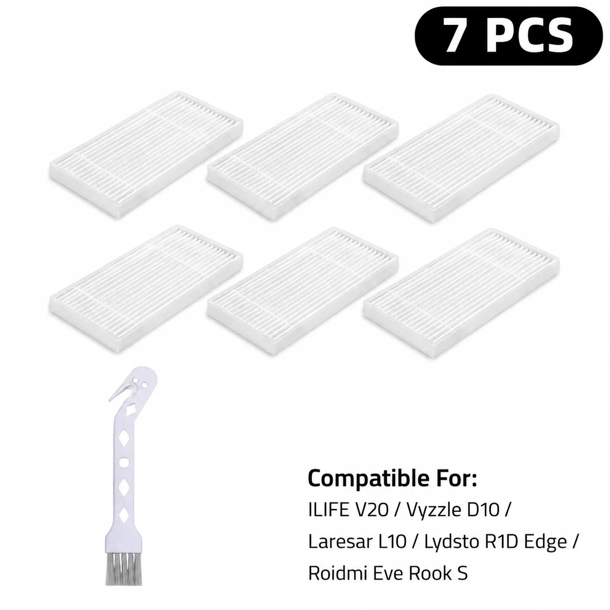 Vervangende onderdelen voor Xiaomi ILIFE V20 / Vyzzle D10 / Laresar L10 / Lydsto R1D Edge / Roidmi Eve Rook S robotstofzuigers