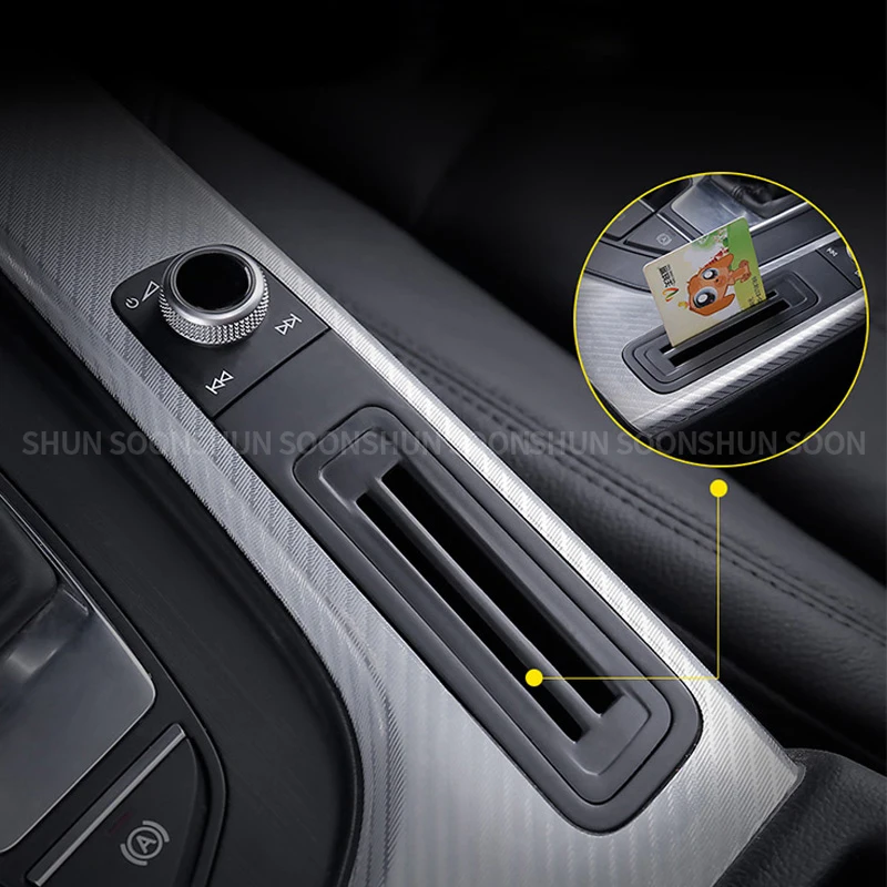 Special Storage Box Card Inserter New A5 Central Control Card Slot Interior Special Modification for Audi A4 B8 B9 2017-2022