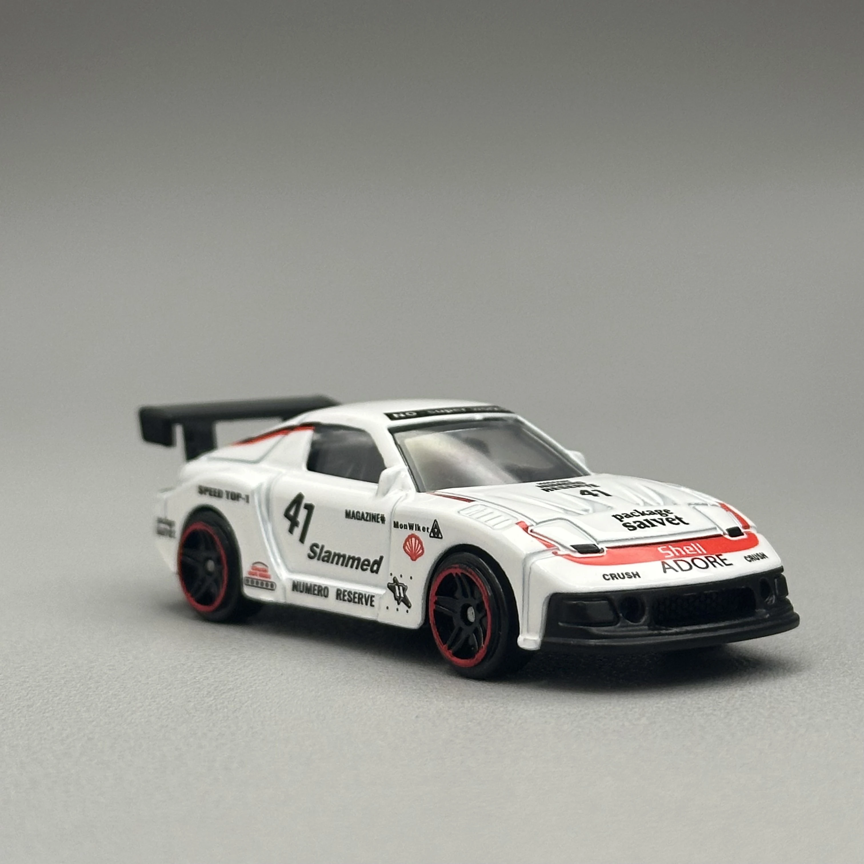 1:64 RX-7 Slammed Track Race Car Diecast Alloy Model Widebody Sports Vehicle Mini Collectible Desktop Decor Gift for Kids & Boys