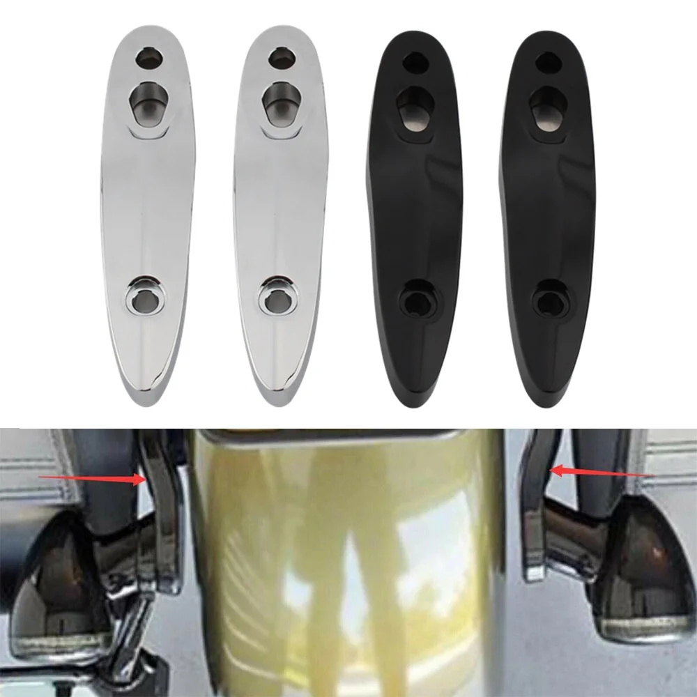 

Plastic Motorcycle Rear Turn Signal Extension Bracket Relocation Kit for Harley Softail Slim Breakout Fat Boy FLFB FXBB FXBR