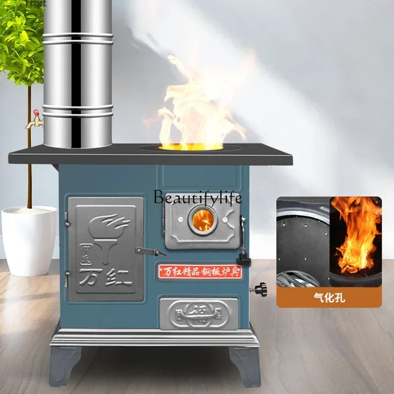 

Useful Outdoor Fire Pits Oven Indoor Firewood and Coal Dual-use Wood-burning Stove for Heating Thickened Rural