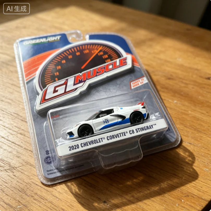GreenLight 1:64 2020 Corvette C8 Stingray Coupe 145 Track Racecar Model Collect Alloy Car Model Toy For Boys Gfty Collection