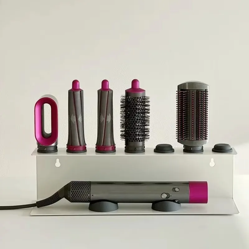 Estructura resistente para guardar herramientas de peluquería, como rizadores, planchas y secadores de pelo: organizador de accesorios para el baño.
